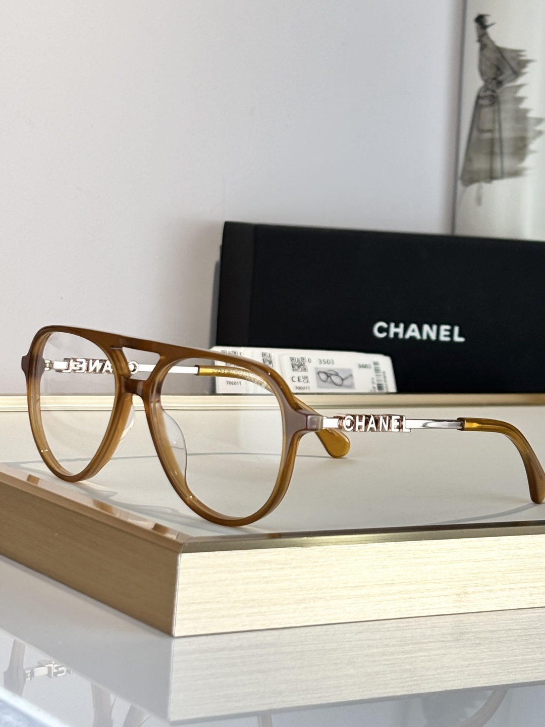 CHANEL￼MODEL：3503 SIZE：56口18-140