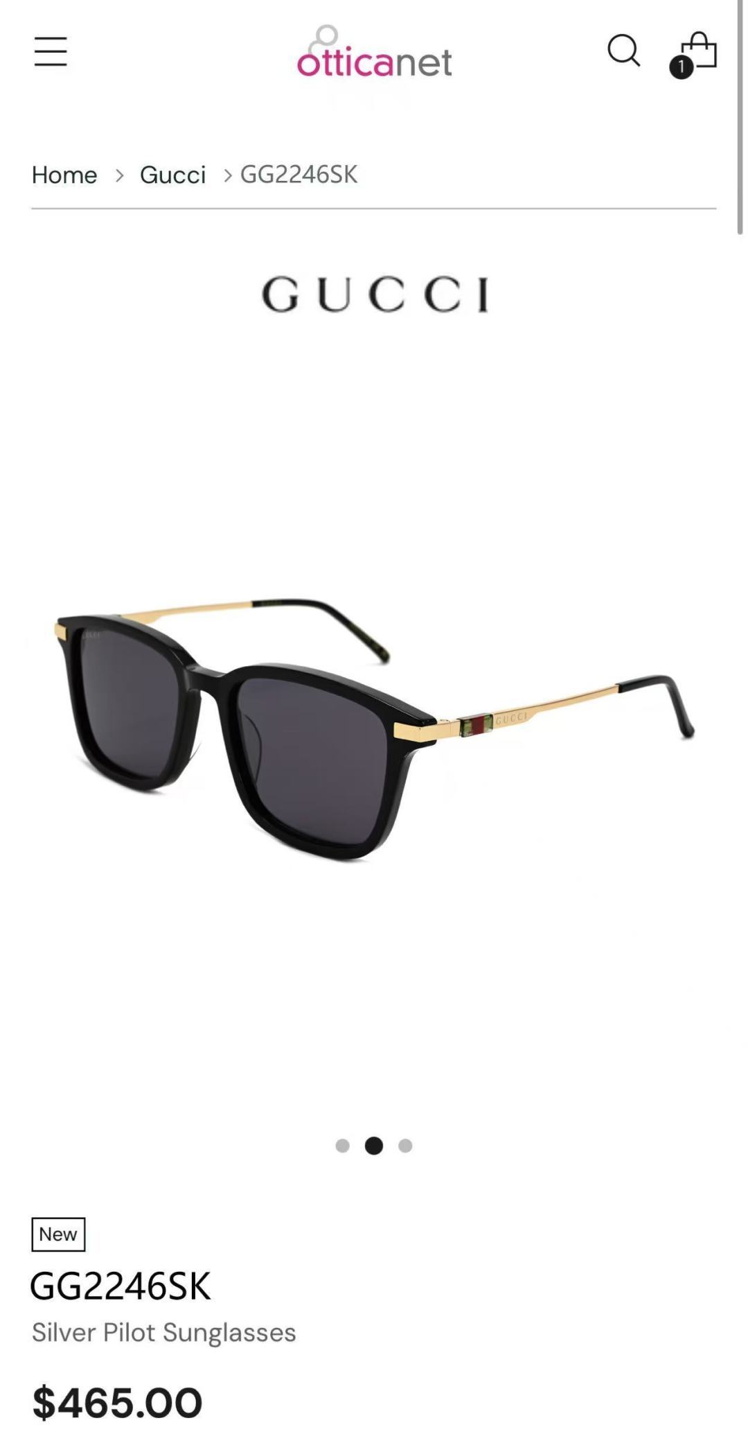 GUCCIMOD：GG2246SKSize：55口19-145