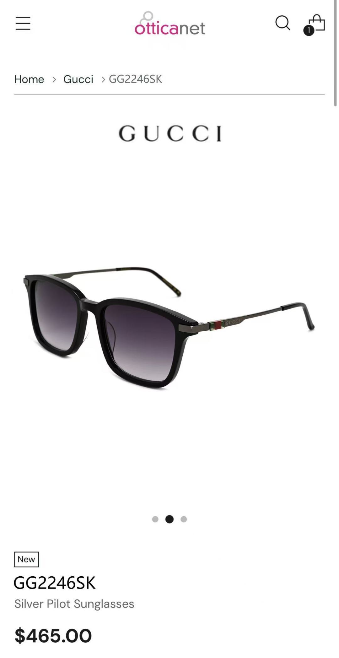 GUCCIMOD：GG2246SKSize：55口19-145