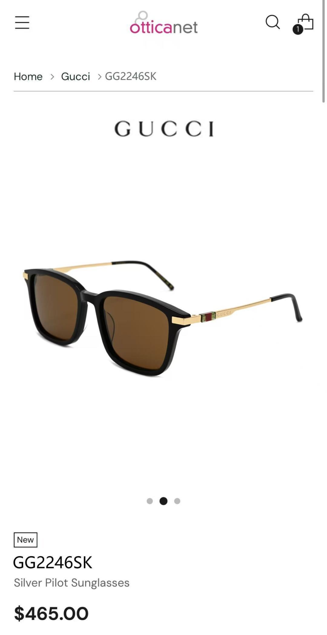 GUCCIMOD：GG2246SKSize：55口19-145