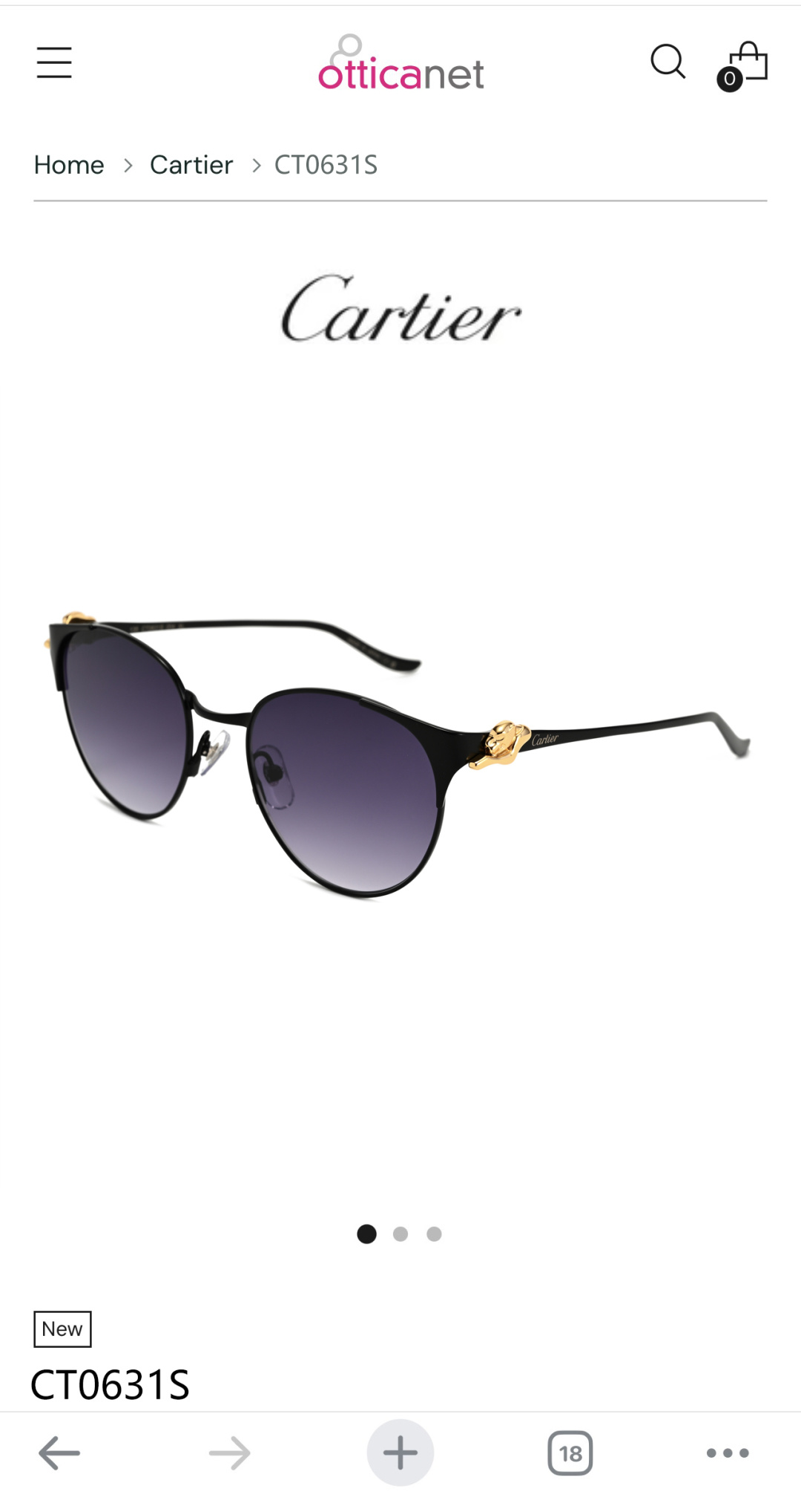 Cartie*MOD：CT0631SSize：53口19-135