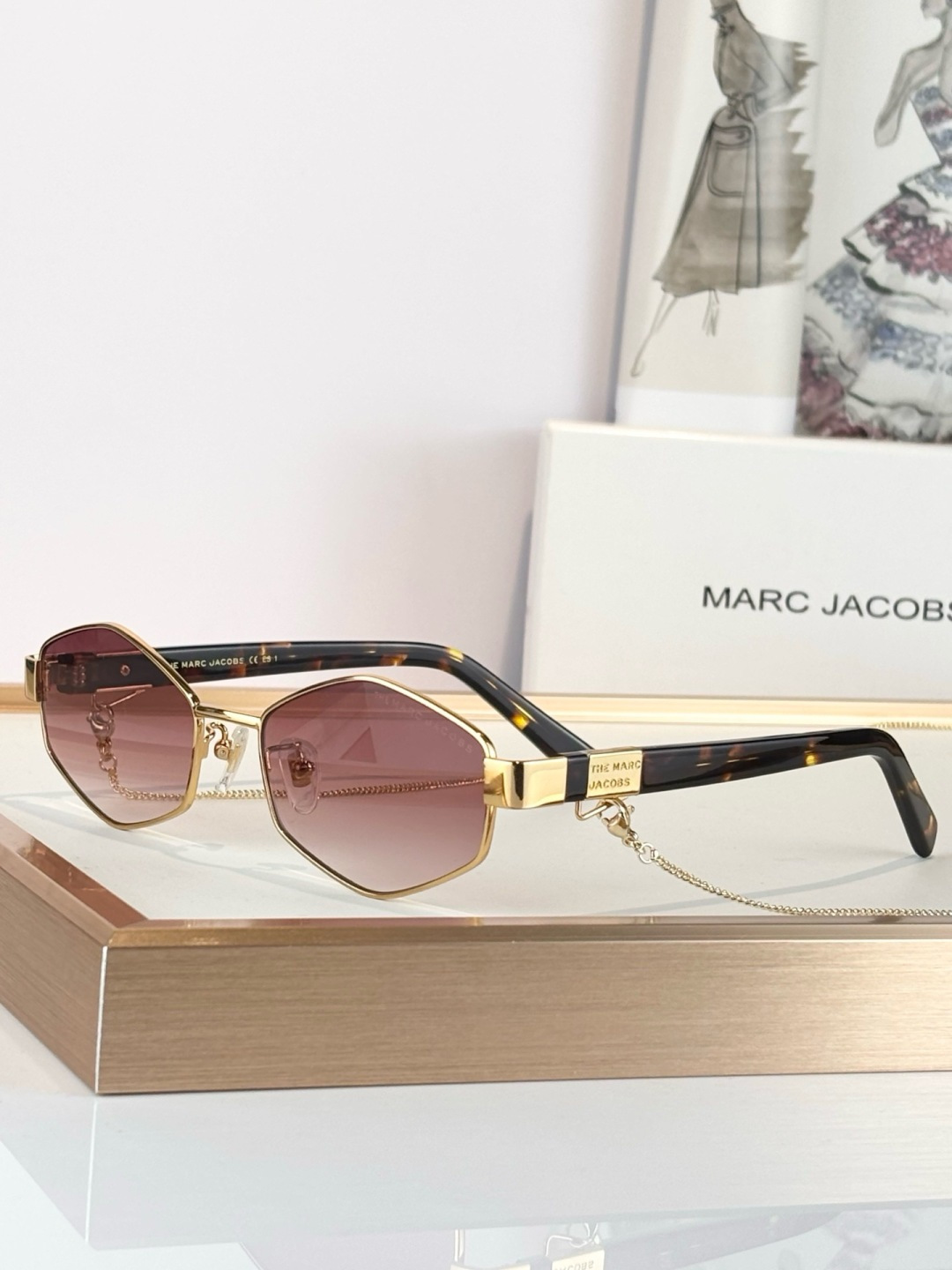 Marc jacobs Mod:MARC 496/sSize:55-17-140链条⛓️