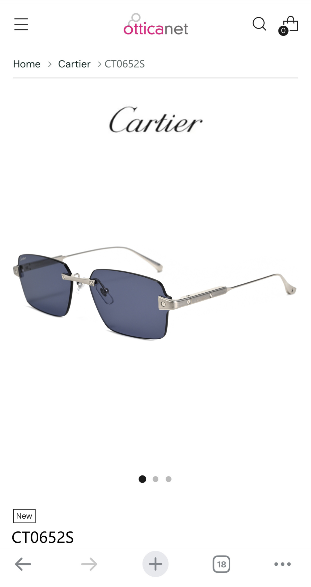 CARTIE*Mod:CT0652SSIZE:65-15-145