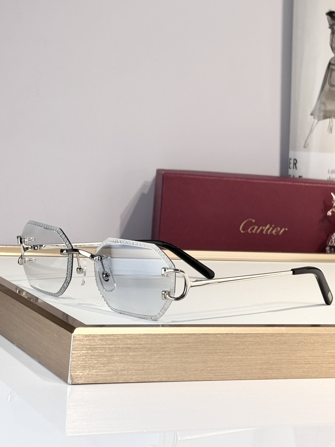 Cartier MOD：CT0092O Size：55口18-135 变色：