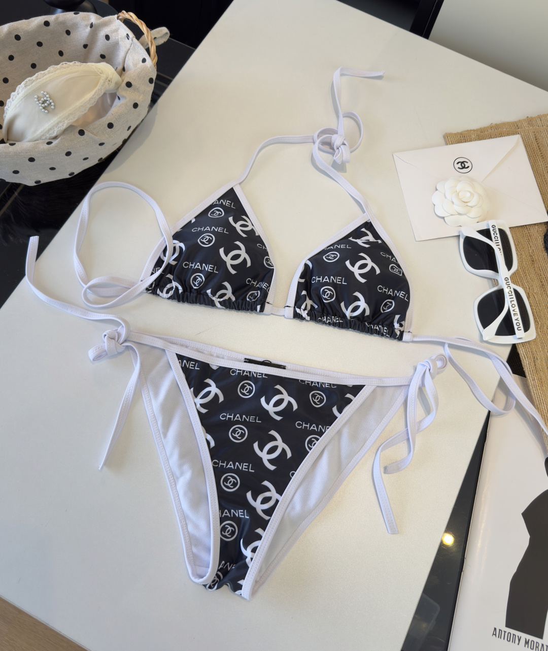 。Chanel香奈儿比基尼👙❤️😍🥰适合多种场景的游泳衣🏊‍♀️海边 游泳池 温泉 水上乐园 漂流都可以