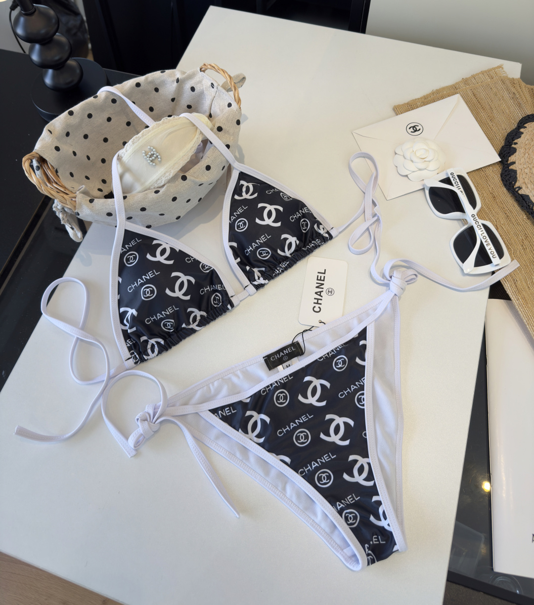 。Chanel香奈儿比基尼👙❤️😍🥰适合多种场景的游泳衣🏊‍♀️海边 游泳池 温泉 水上乐园 漂流都可以