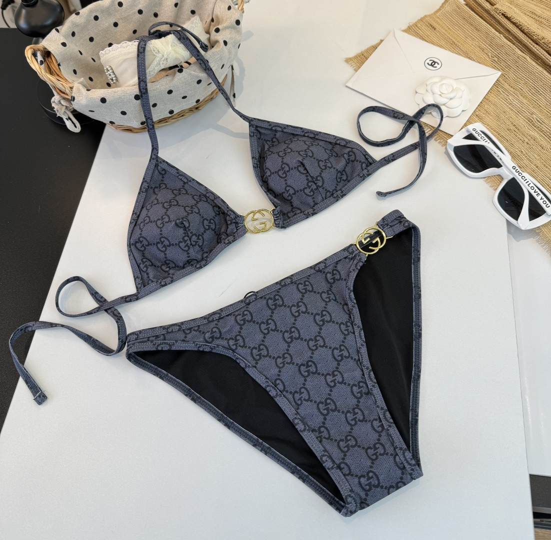 。Gucci古奇比基尼👙 上身超级棒！同步各大专柜发售，自然而然呈现时尚感！十分减龄，具有年轻活力。 码