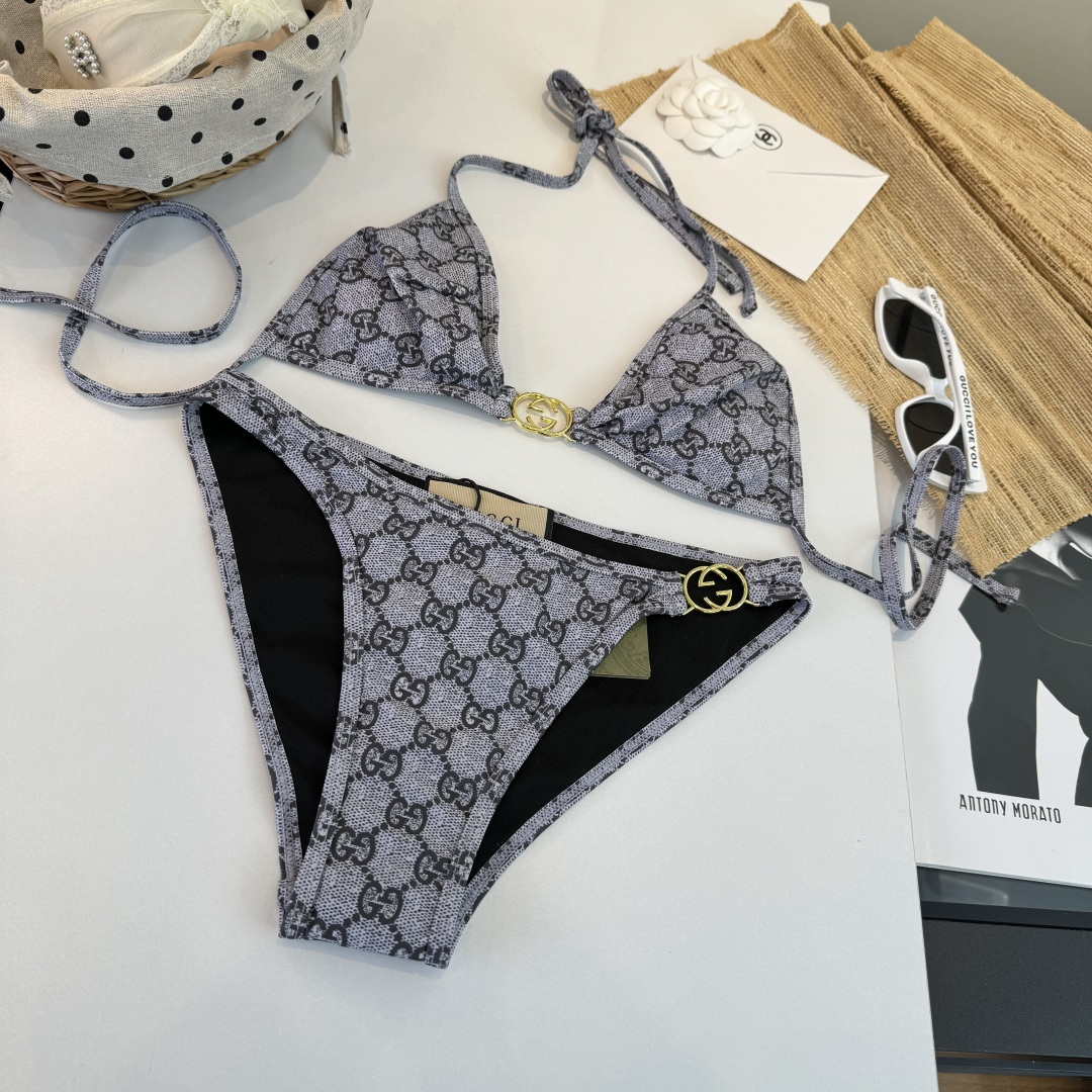 。Gucci古奇比基尼👙 上身超级棒！同步各大专柜发售，自然而然呈现时尚感！十分减龄，具有年轻活力。 码