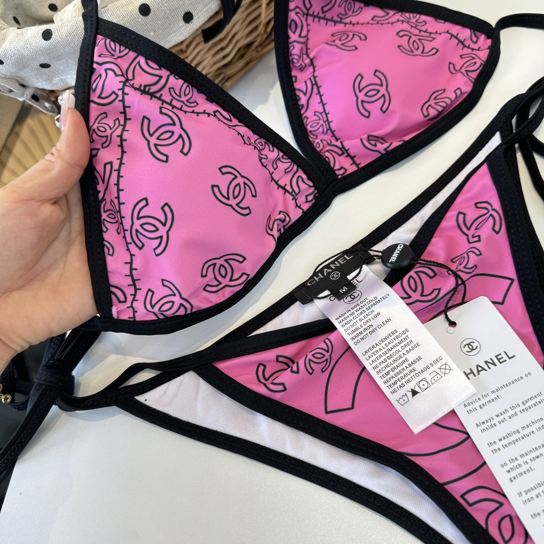 。Chanel香奈儿新款分体比基尼泳衣S M L XL