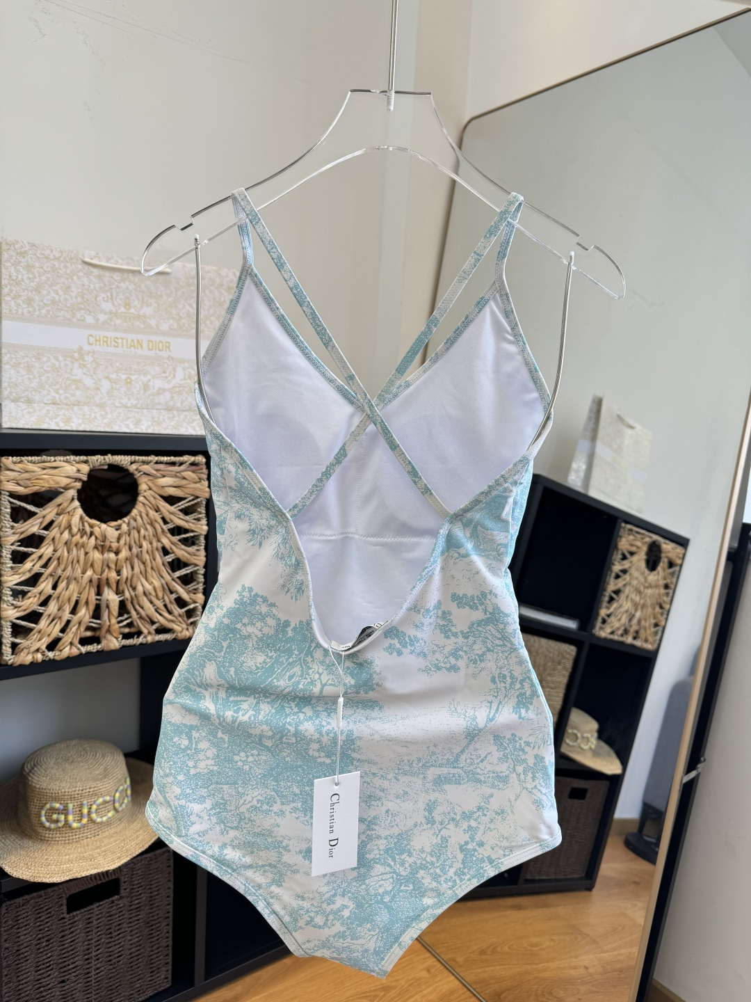 。Dior迪奥官方新款连体泳衣比基尼，S M L XL