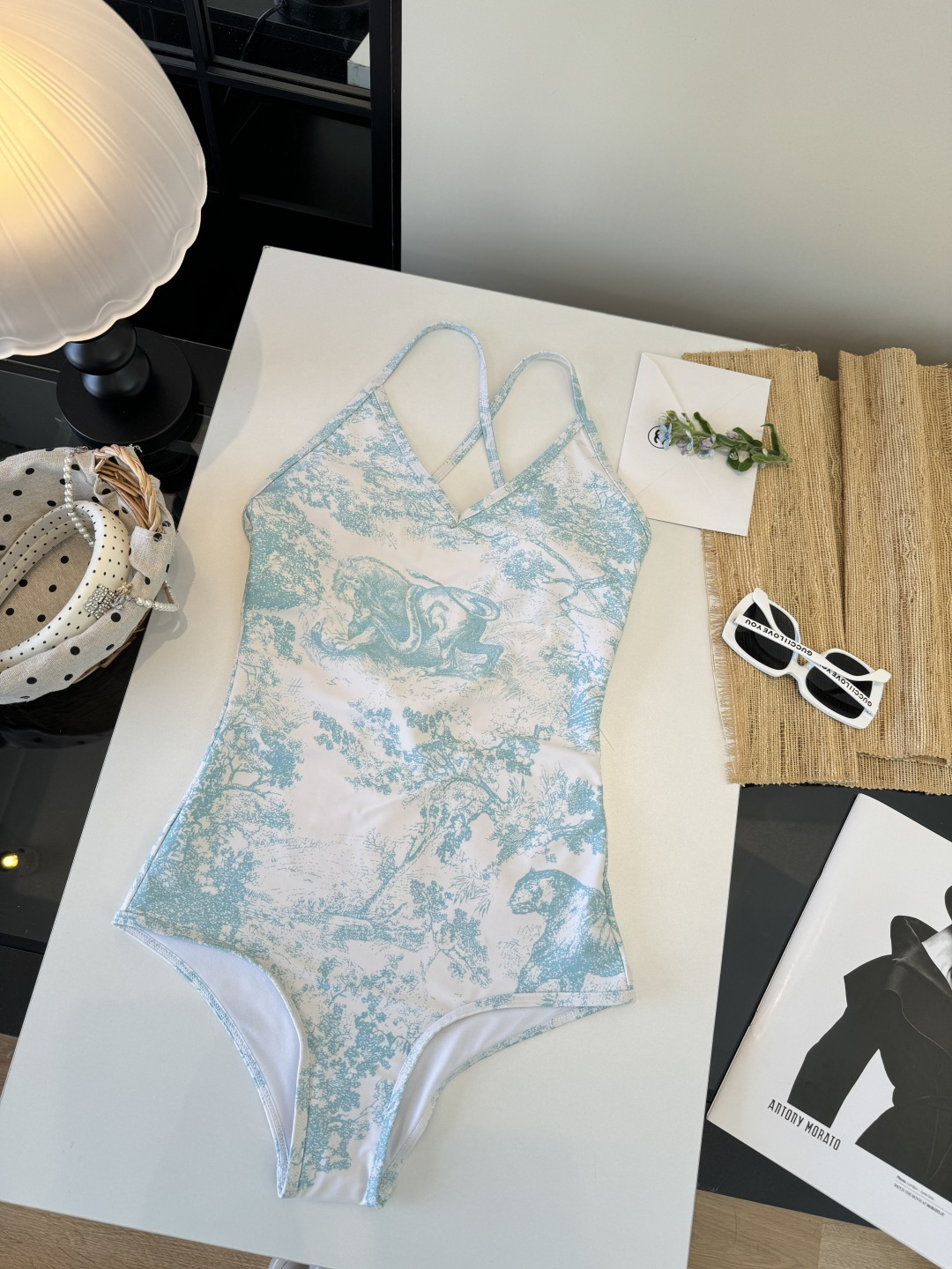 。Dior迪奥官方新款连体泳衣比基尼，S M L XL