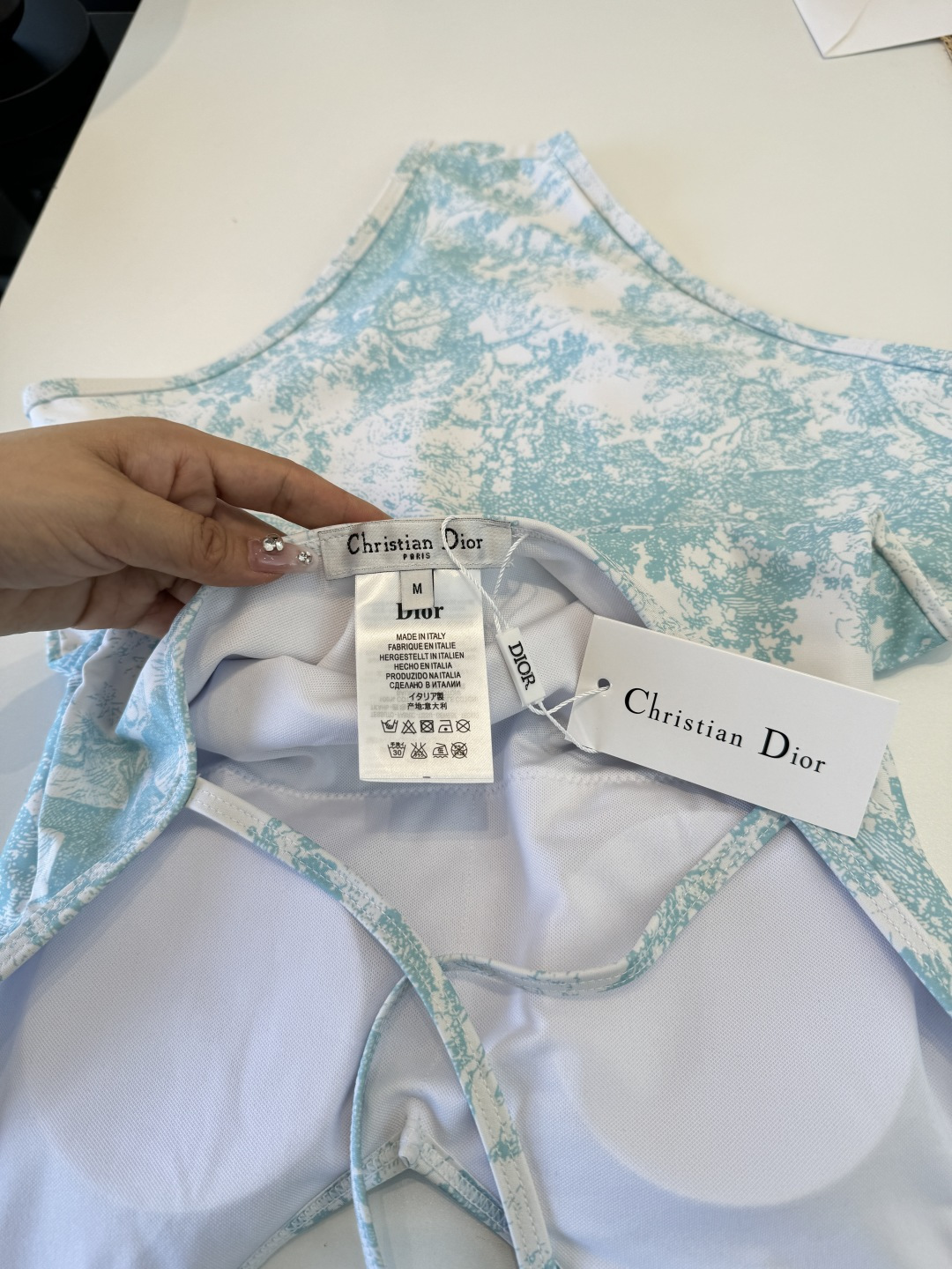 。Dior迪奥官方新款连体泳衣比基尼，S M L XL