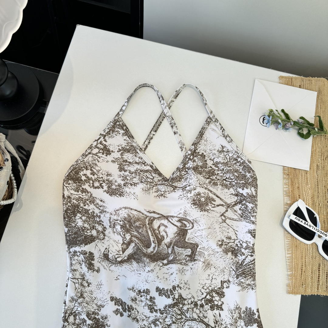 。Dior迪奥官方新款连体泳衣比基尼，S M L XL