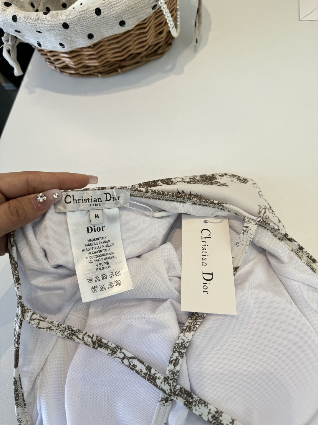 。Dior迪奥官方新款连体泳衣比基尼，S M L XL