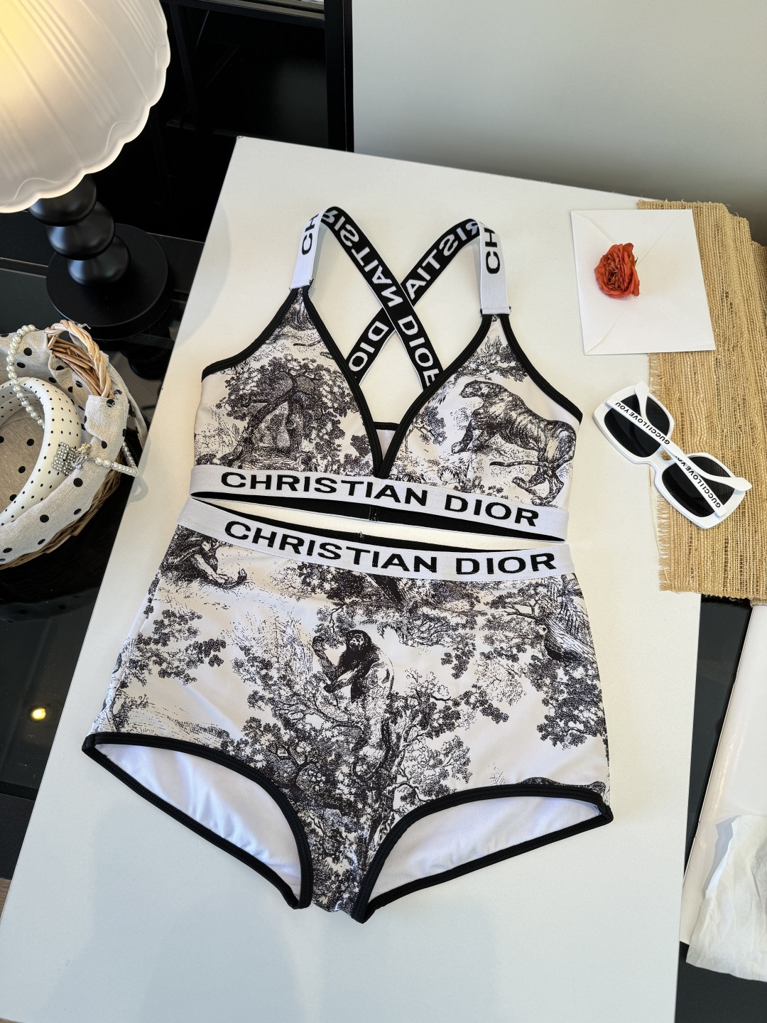 。Dior迪奥官方新款分体泳衣比基尼，S M L XL