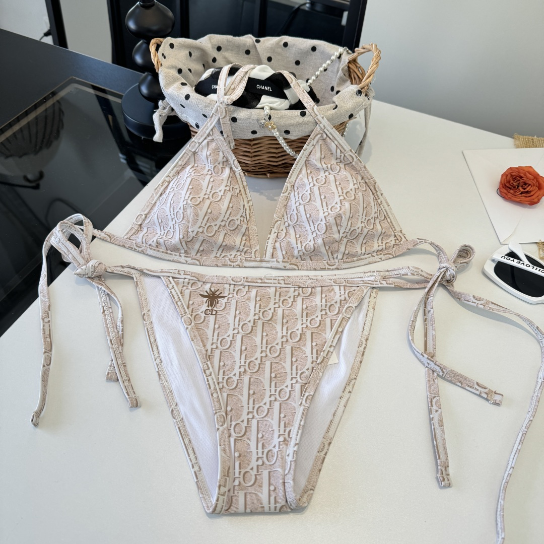 。Dior迪奥官方新款分体三件套 泳衣比基尼，S M L XL