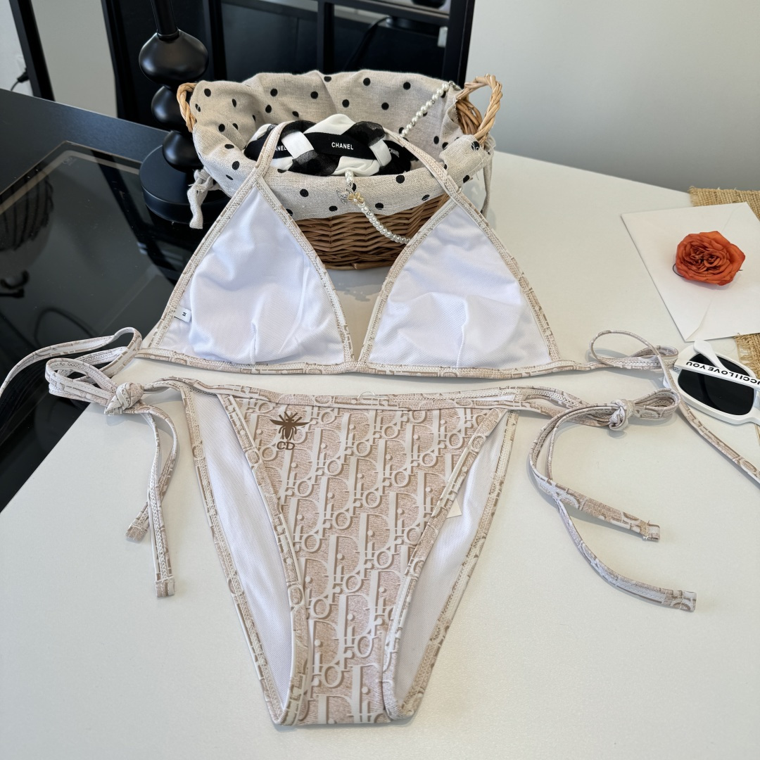 。Dior迪奥官方新款分体三件套 泳衣比基尼，S M L XL