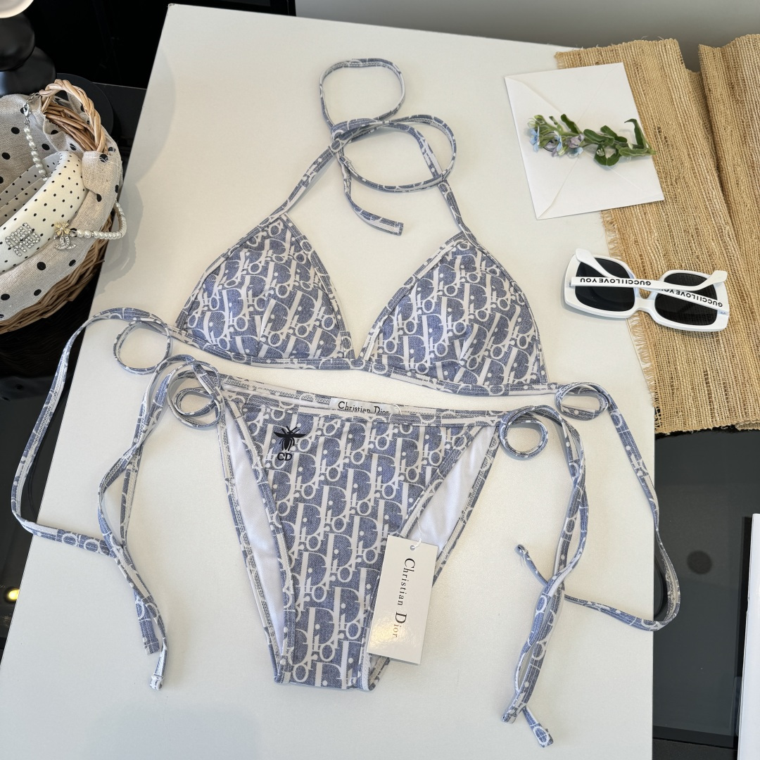 。Dior迪奥官方新款分体三件套 泳衣比基尼，S M L XL