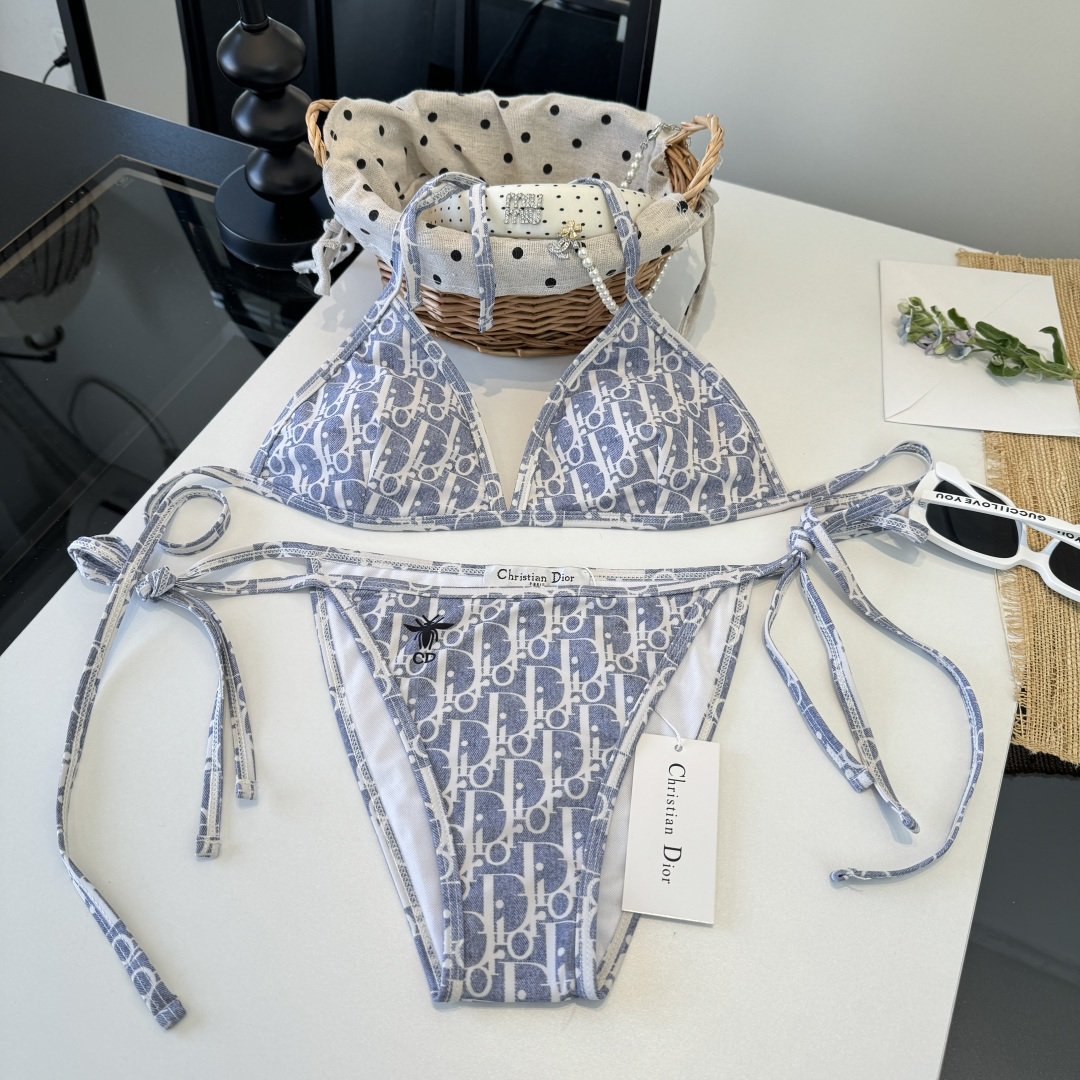 。Dior迪奥官方新款分体三件套 泳衣比基尼，S M L XL