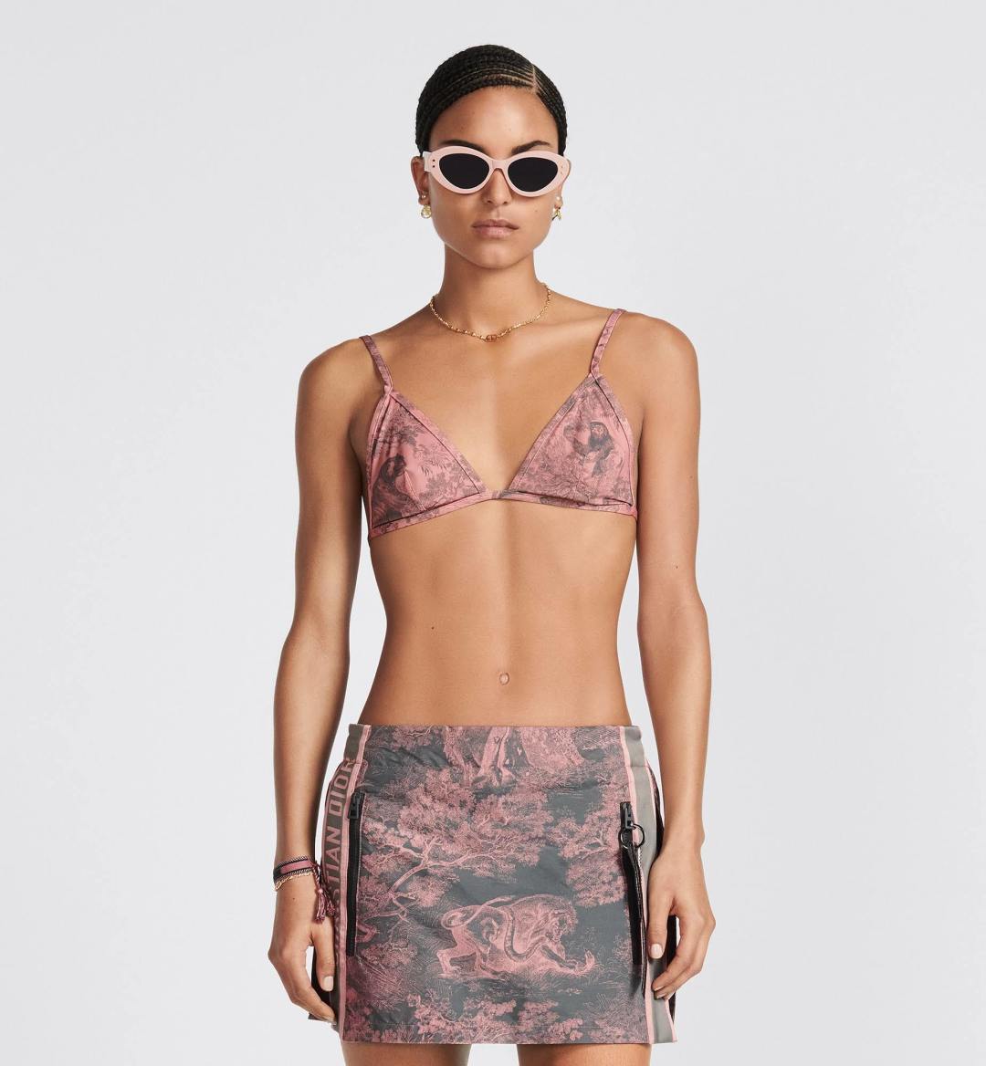。Dior迪奥官方新款分体三件套 泳衣比基尼，S M L XL