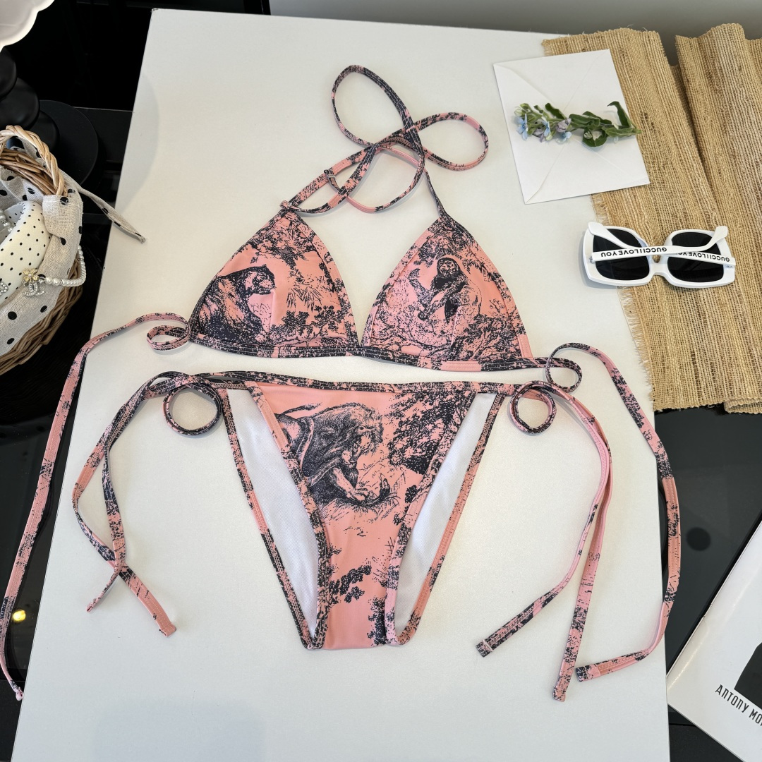 。Dior迪奥官方新款分体三件套 泳衣比基尼，S M L XL