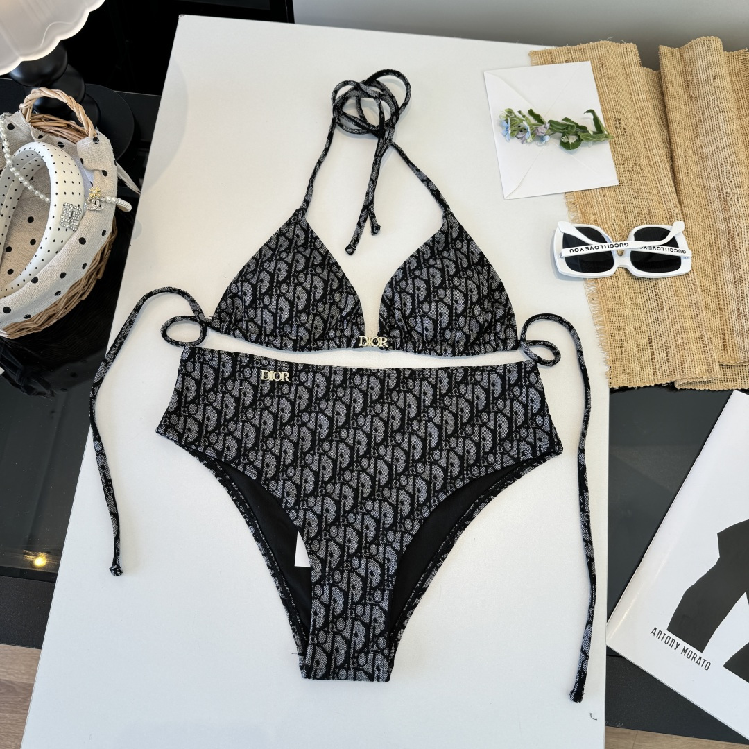 。Dior迪奥官方新款分体泳衣比基尼，S M L XL