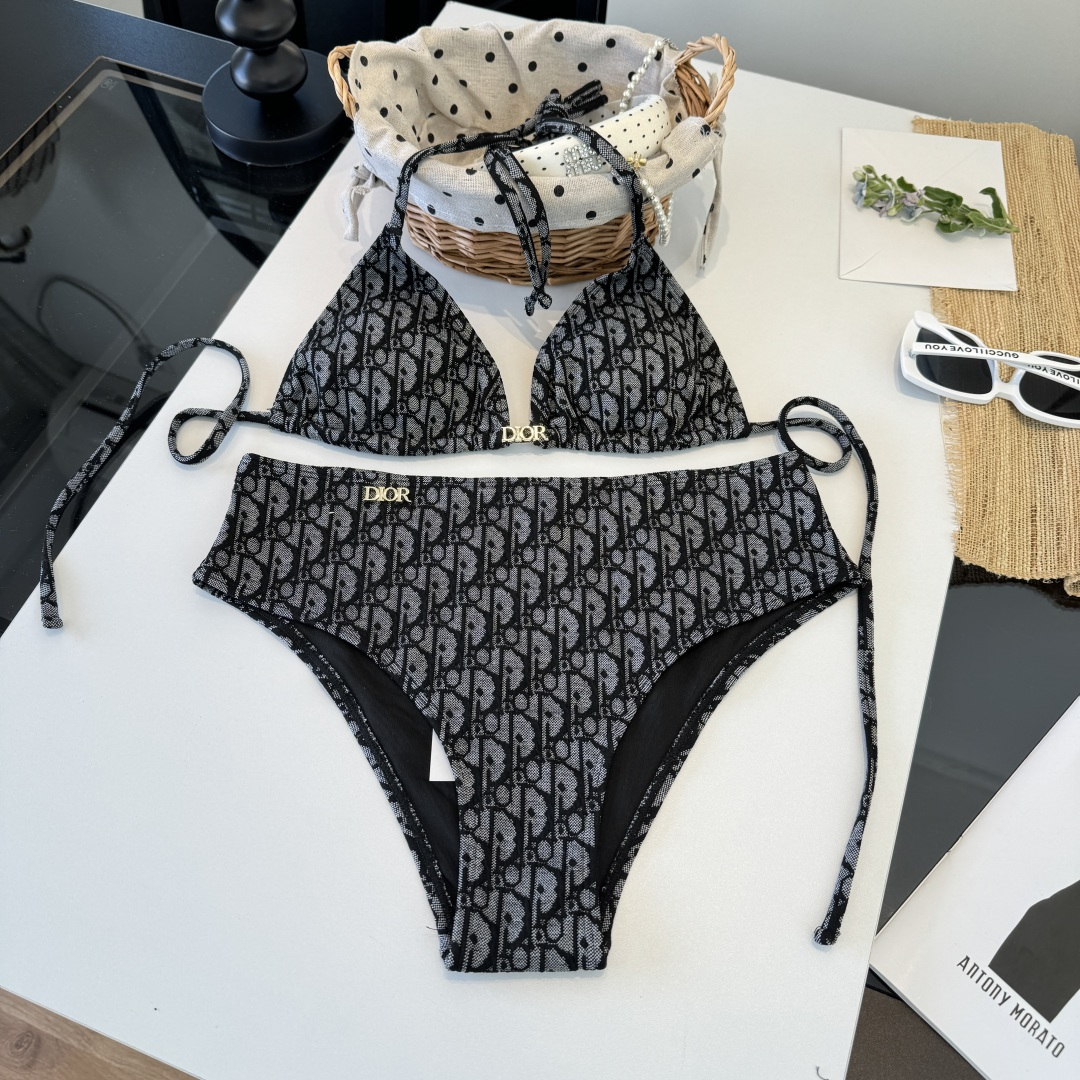 。Dior迪奥官方新款分体泳衣比基尼，S M L XL