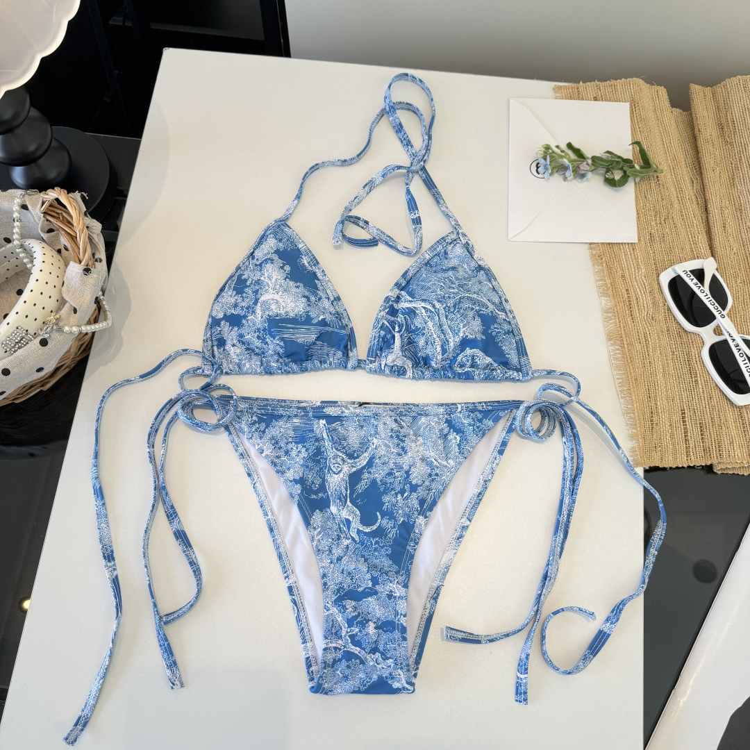 。Dior迪奥官方新款分体泳衣比基尼，S M L XL