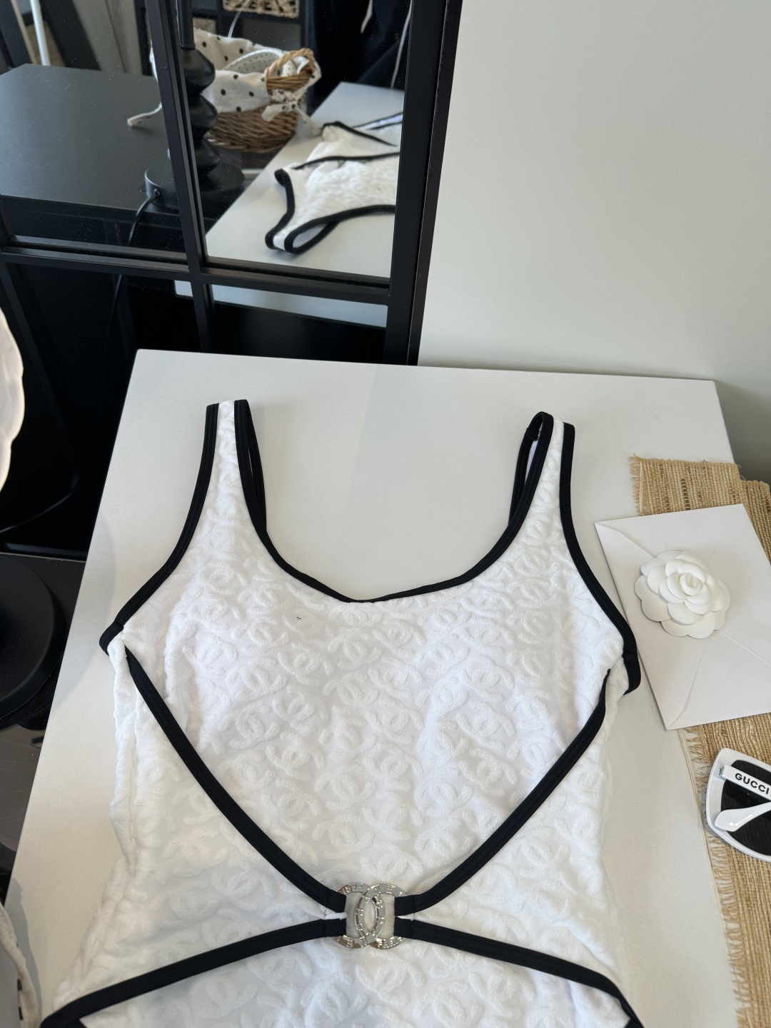 。Chanel香奈儿新款连体泳衣👙❤️😍🥰适合多种场景的游泳衣🏊‍♀️海边 游泳池 温泉 水上乐园 漂流