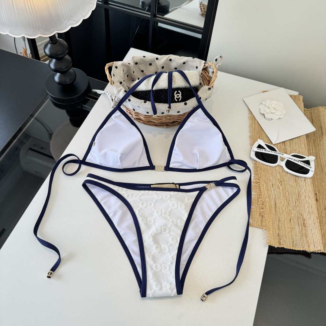 Gucci古奇分体泳衣👙 上身超级棒！同步各大专柜发售，自然而然呈现时尚感！十分减龄，具有年轻活力。 码