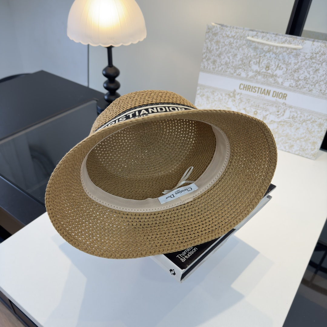 PDior迪奥跑量款桶帽，夏日爆款草帽，头围57cm