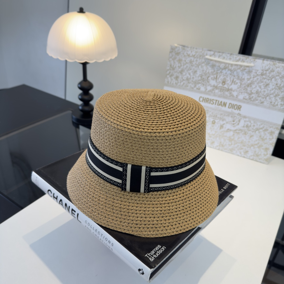 PDior迪奥跑量款桶帽，夏日爆款草帽，头围57cm