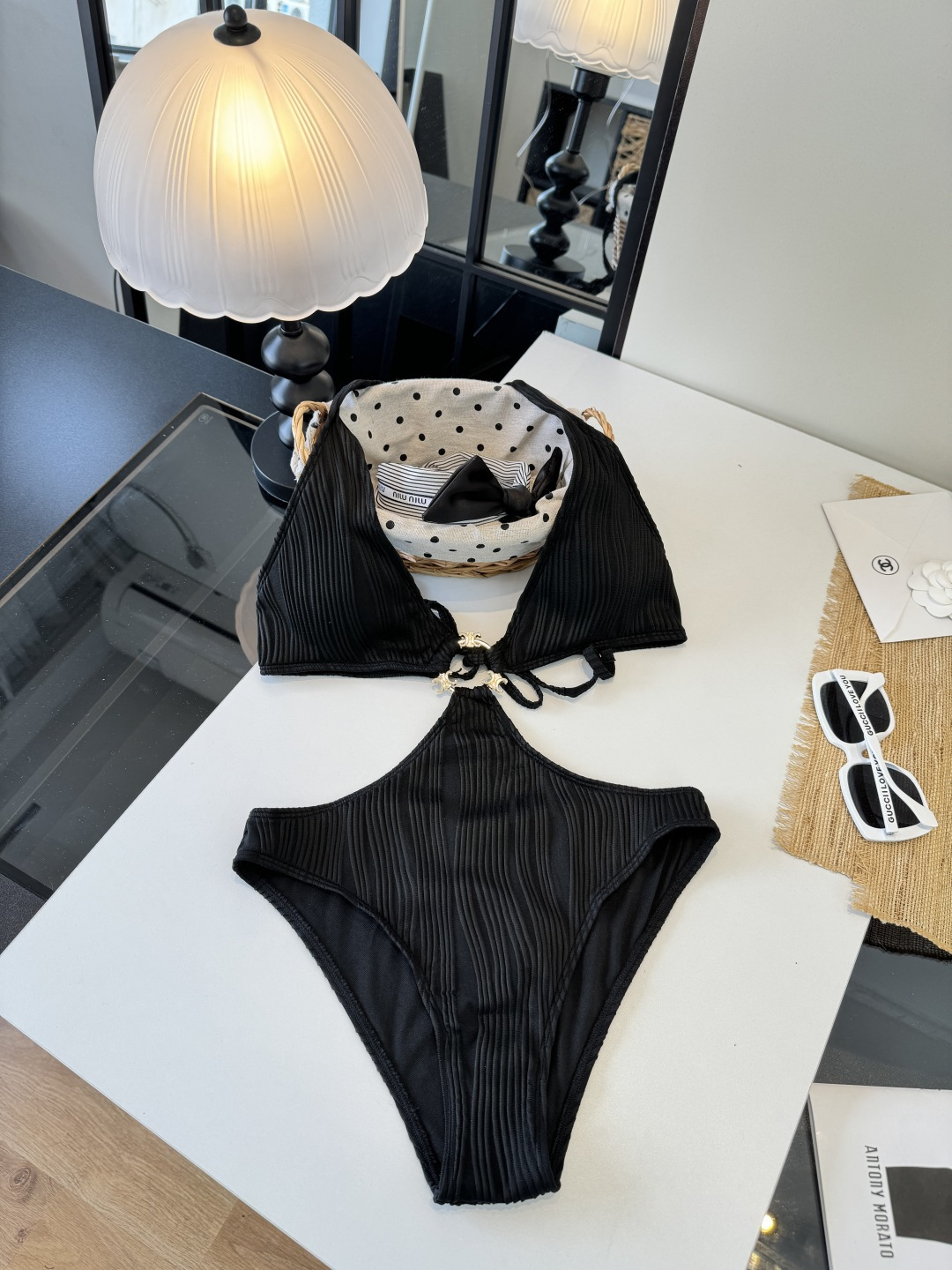 。Celine赛琳新款连体比基尼泳衣S M L XL