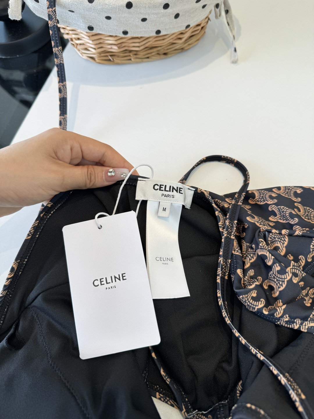 Celine赛琳新款连体比基尼泳衣S M L XL