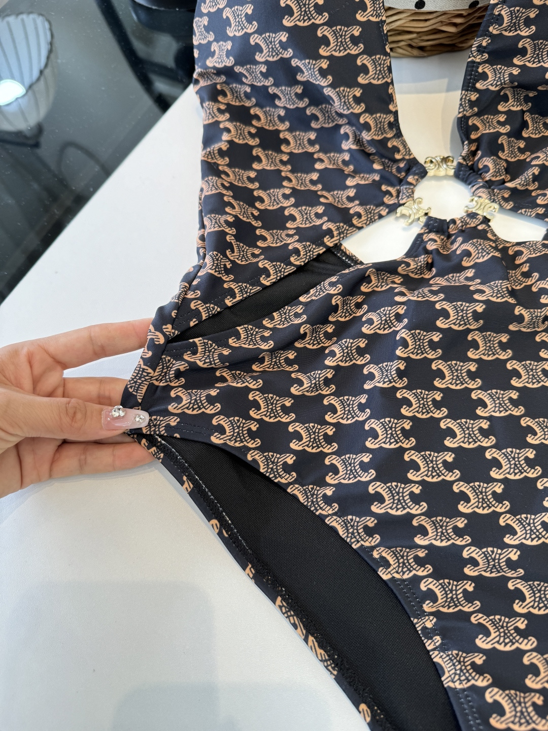 Celine赛琳新款连体比基尼泳衣S M L XL