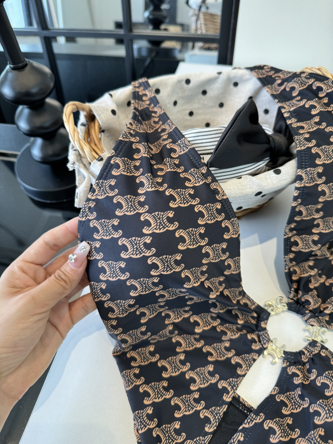 Celine赛琳新款连体比基尼泳衣S M L XL