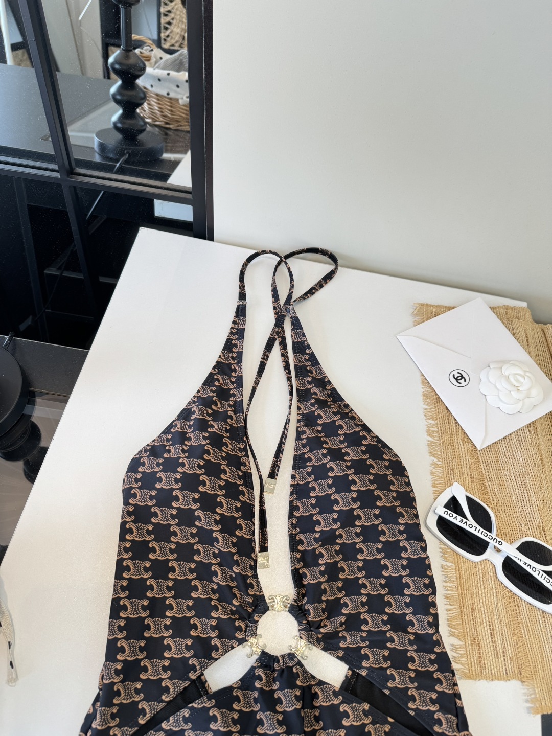 Celine赛琳新款连体比基尼泳衣S M L XL