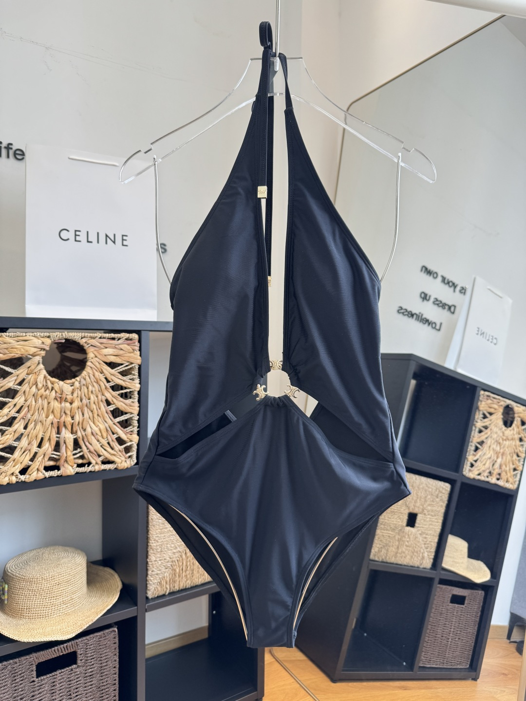 。Celine赛琳新款连体比基尼泳衣S M L XL