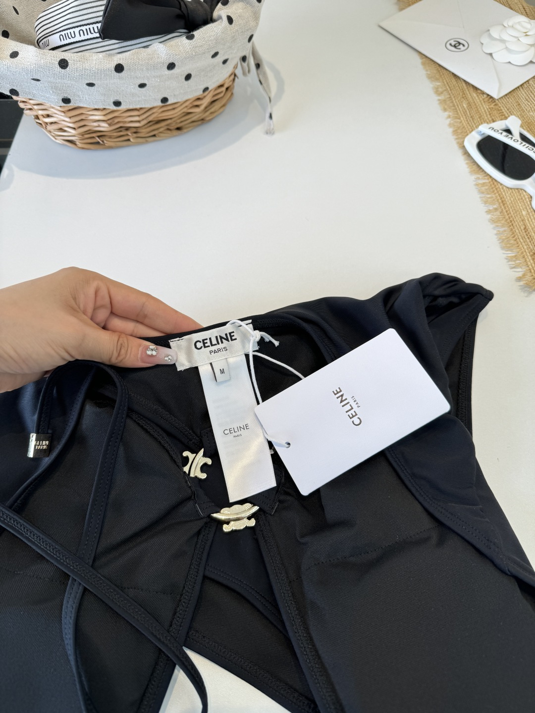 。Celine赛琳新款连体比基尼泳衣S M L XL