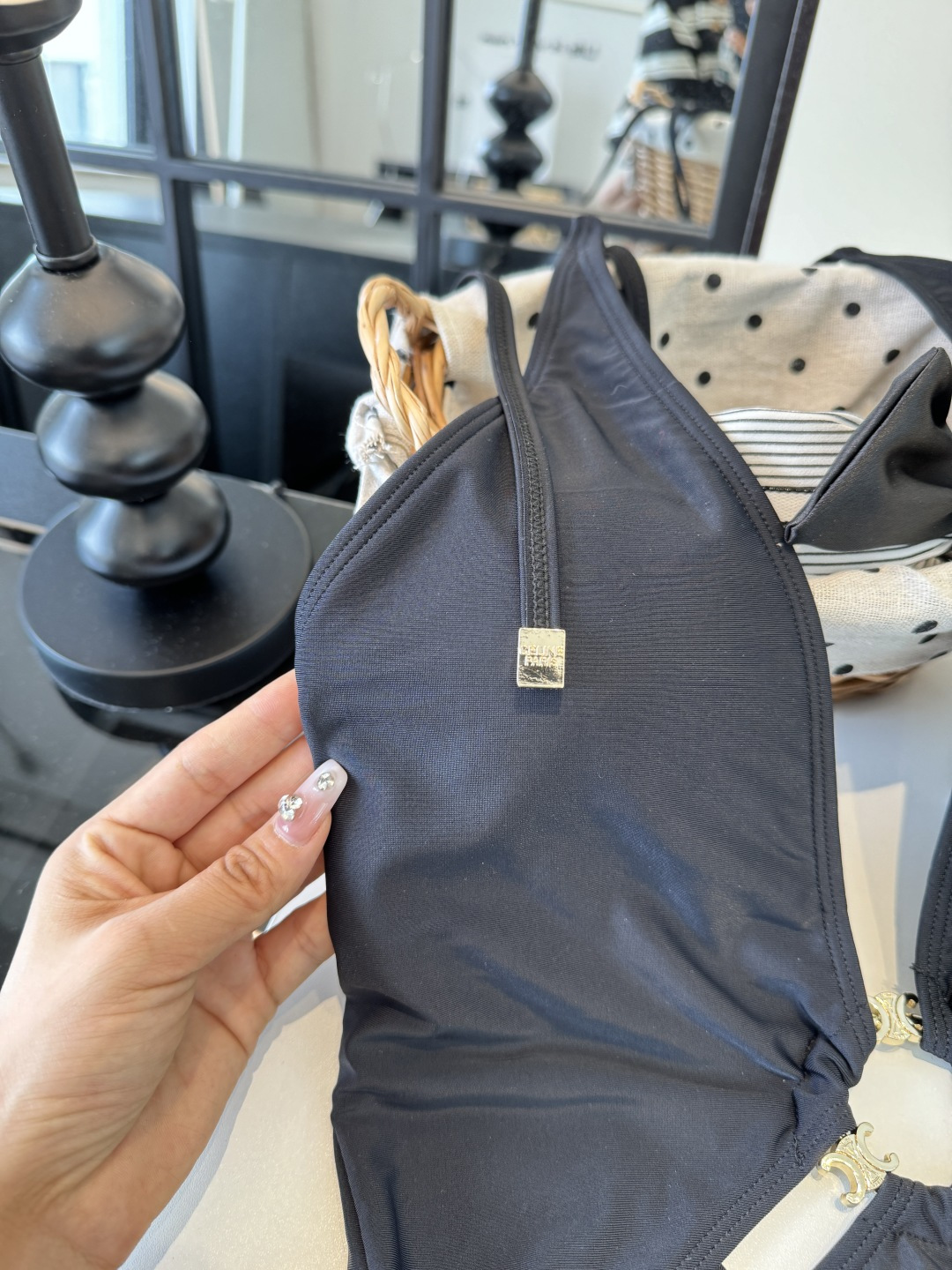 。Celine赛琳新款连体比基尼泳衣S M L XL