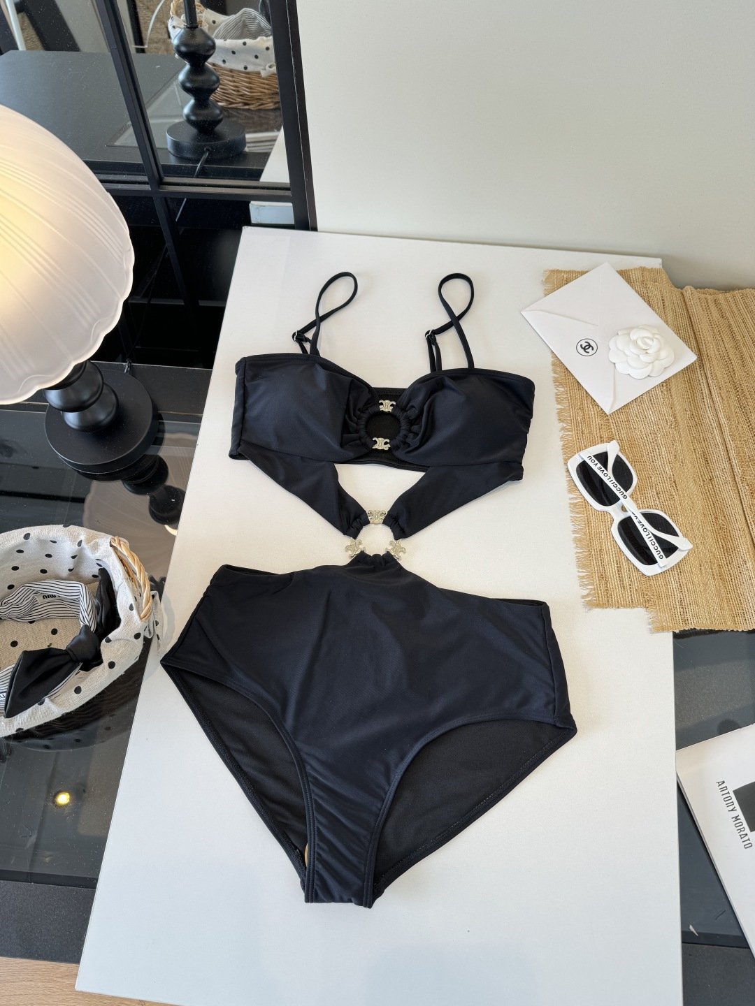 。Celine赛琳新款连体比基尼泳衣S M L XL