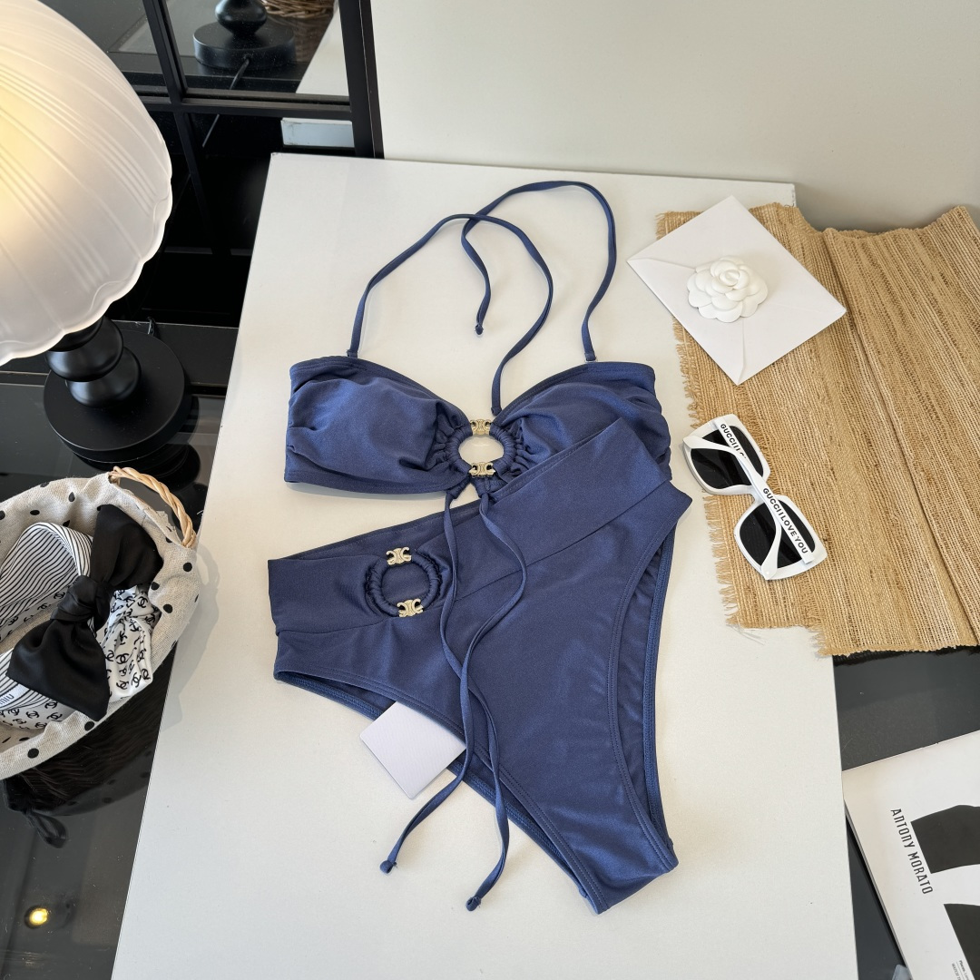 。Celine赛琳分体比基尼👙泳衣，S M L XL