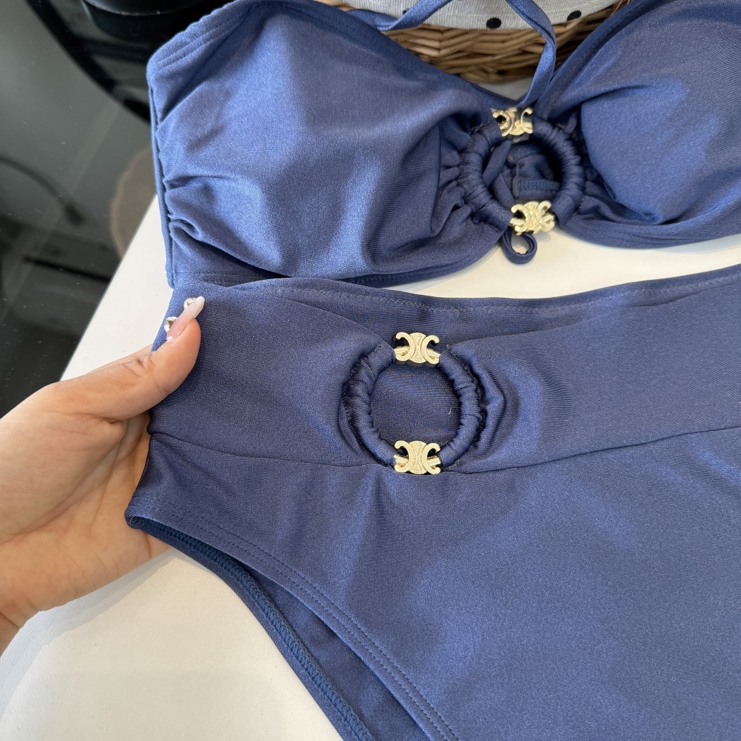 。Celine赛琳分体比基尼👙泳衣，S M L XL