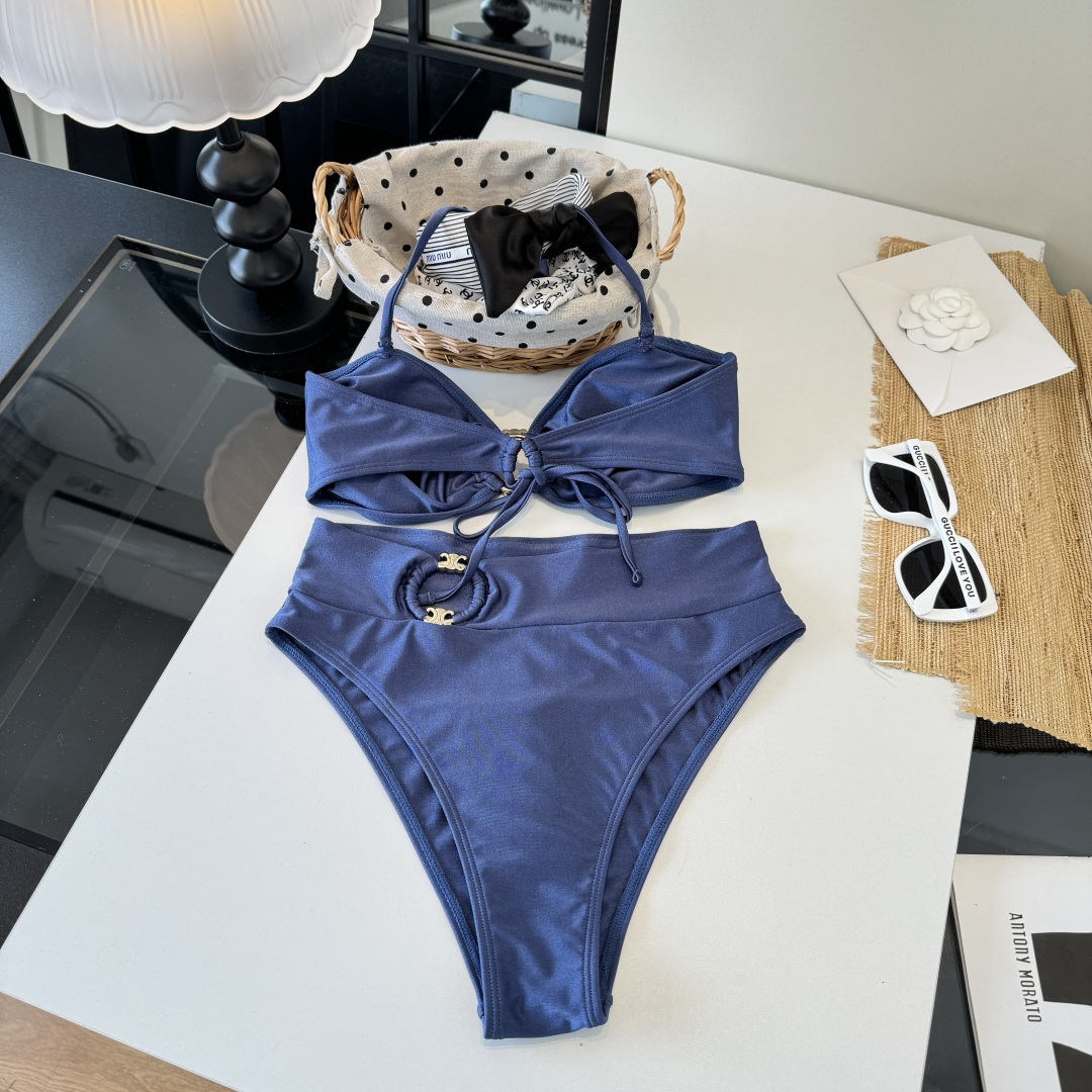 。Celine赛琳分体比基尼👙泳衣，S M L XL