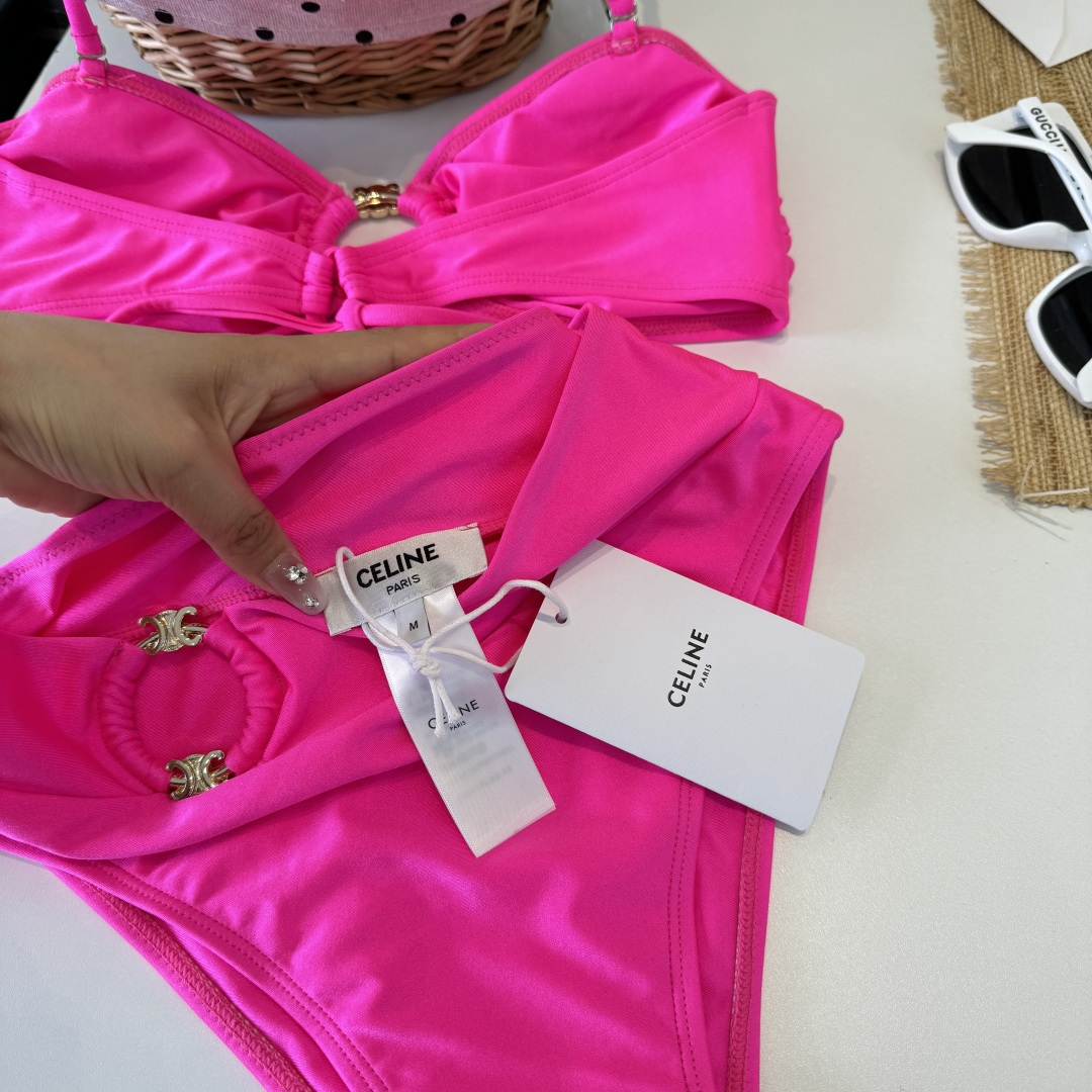 。Celine赛琳分体比基尼👙泳衣，S M L XL