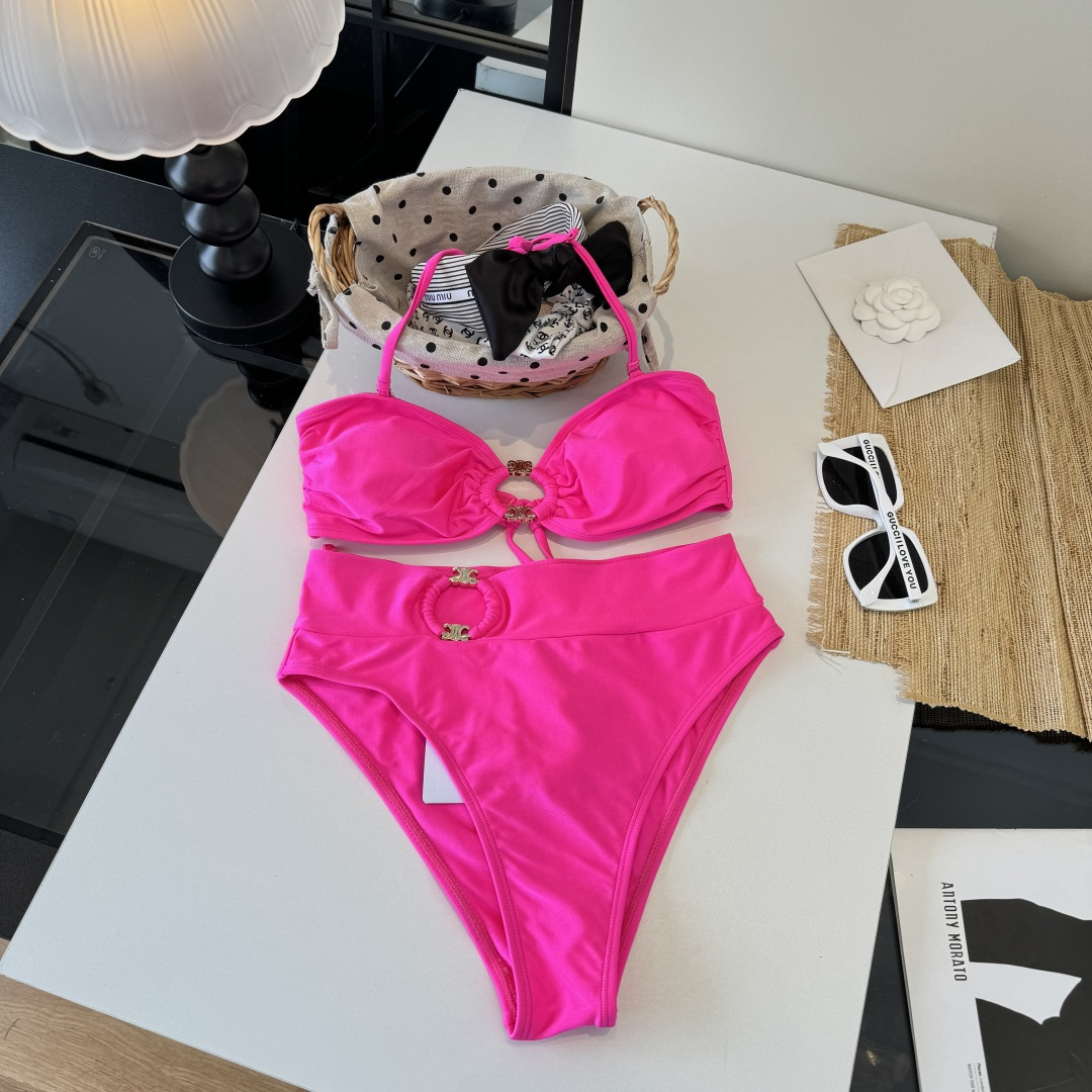。Celine赛琳分体比基尼👙泳衣，S M L XL