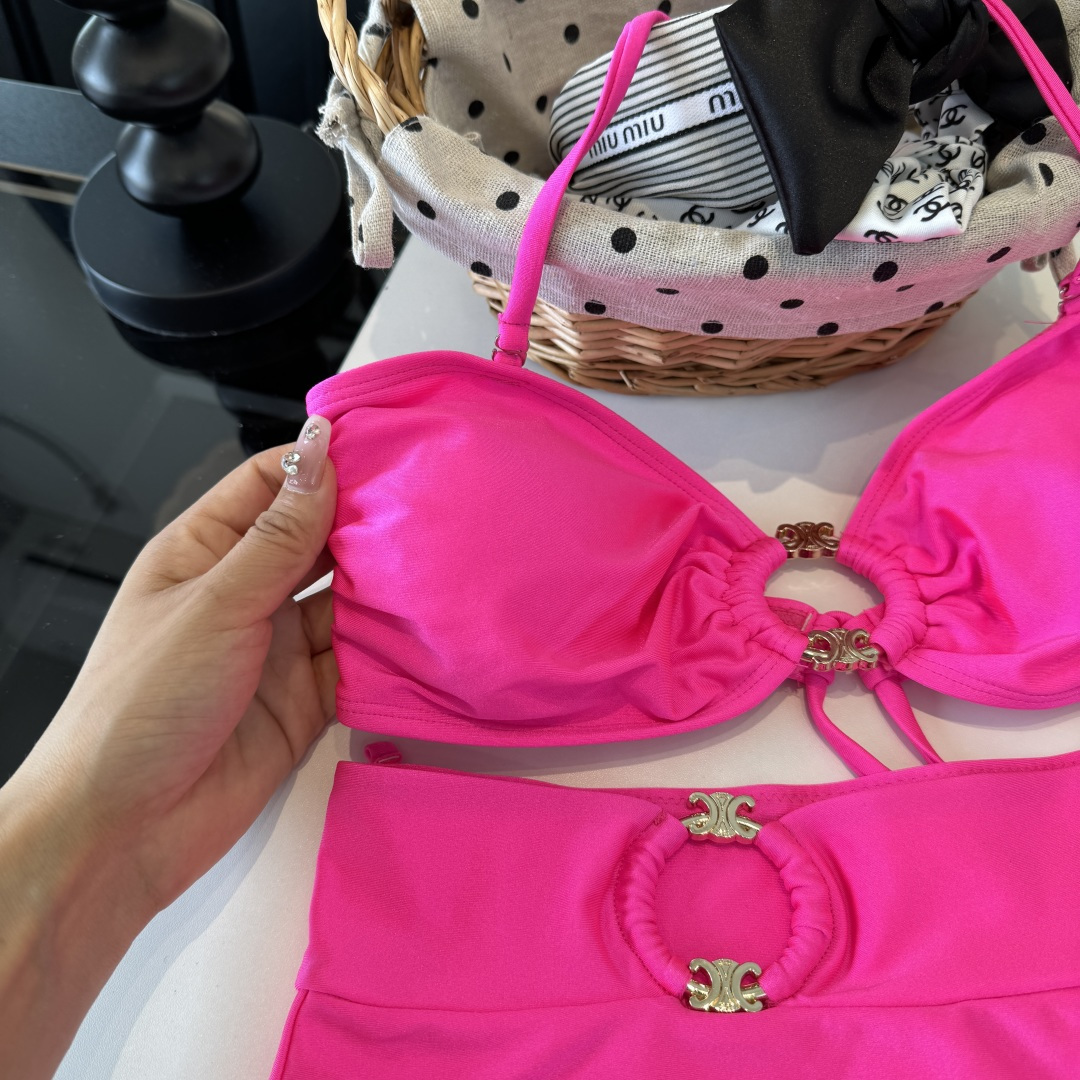 。Celine赛琳分体比基尼👙泳衣，S M L XL