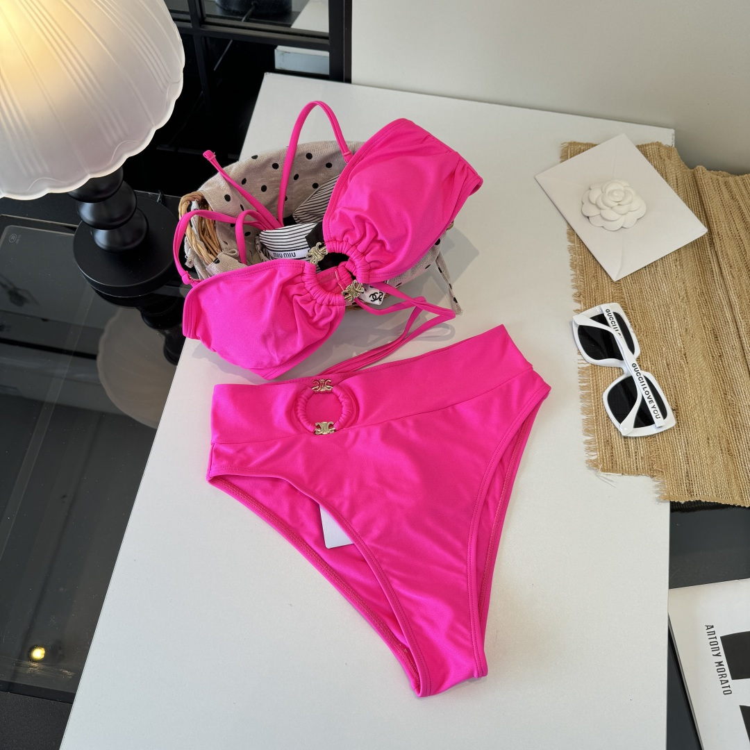 。Celine赛琳分体比基尼👙泳衣，S M L XL
