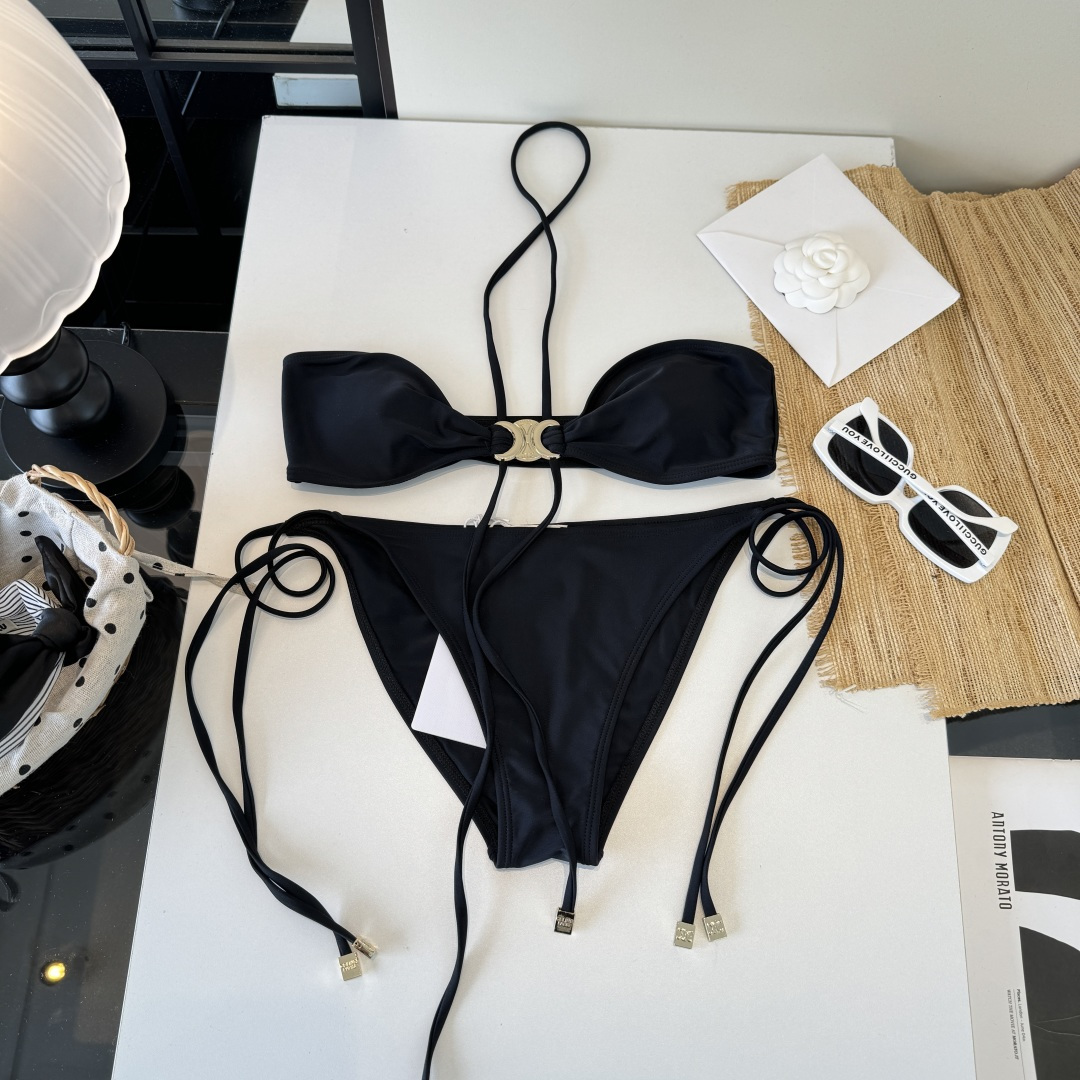 。Celine赛琳分体比基尼👙泳衣，S M L XL