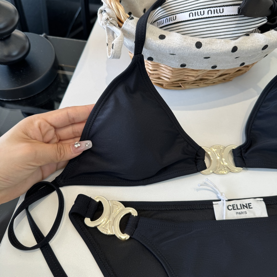 。Celine赛琳分体比基尼👙泳衣，S M L XL